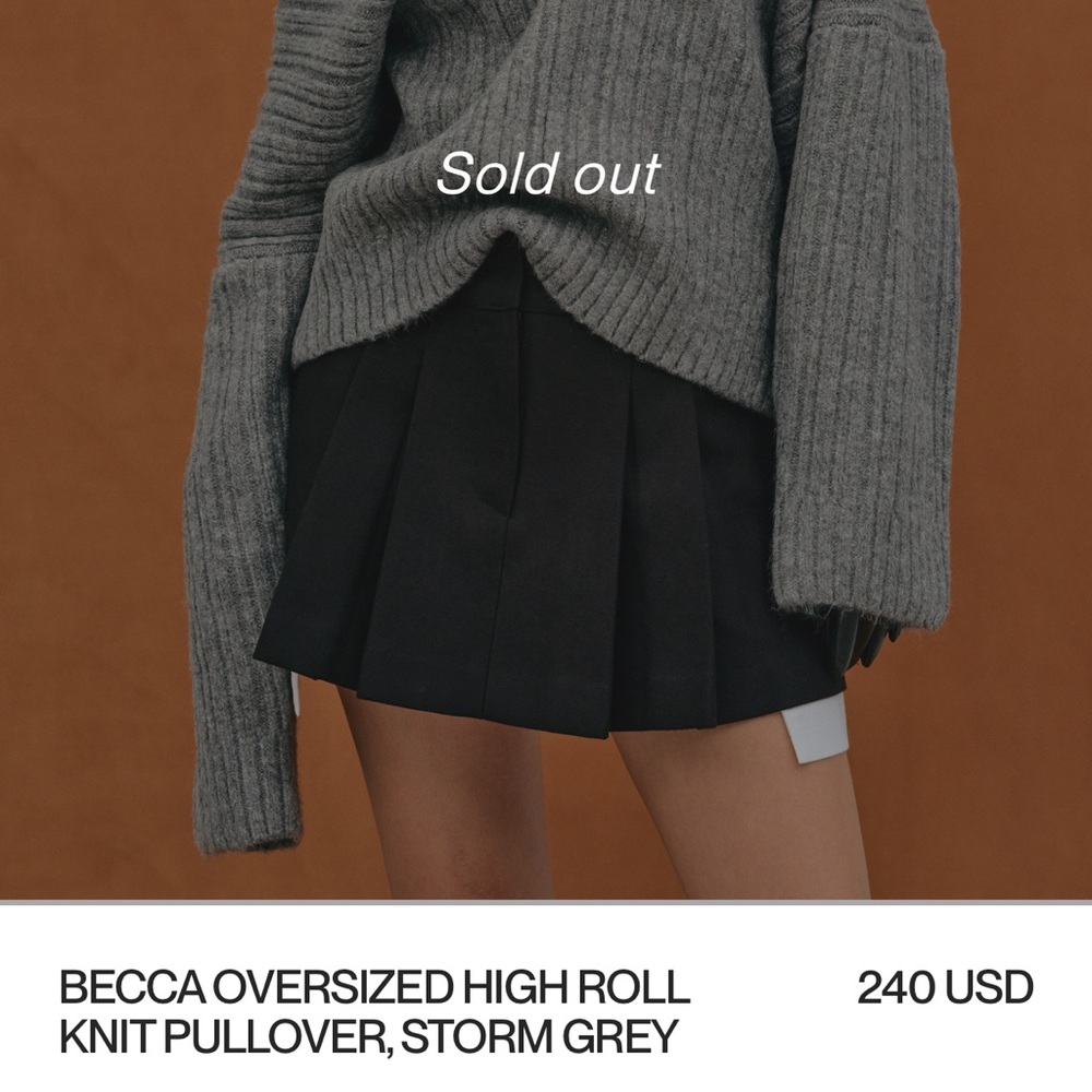 Source Unknown Gray Knit Sweater - image 2